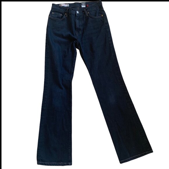 Red Engine Dark Wash "Vintage" Original Denim Rockabilly Jeans 27 - Picture 2 of 6